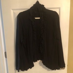 Ruffle cardigan
